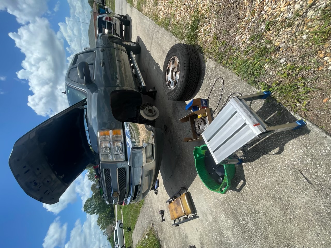 Front brakes & rotors — Chevy Silverado