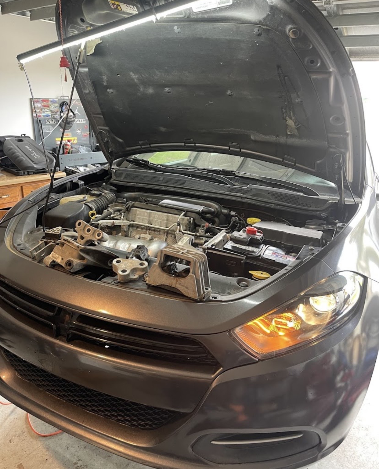 Engine mount replacement — Dodge Dart